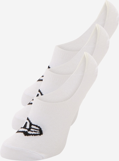 NEW ERA Zeķes pēdiņas, krāsa - melns / balts, Preces skats