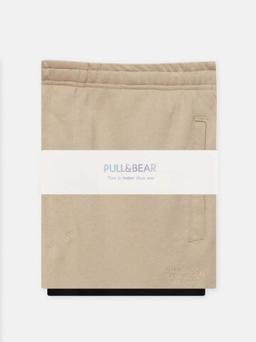 Pull&Bear Ohlapna forma Hlače | bež barva