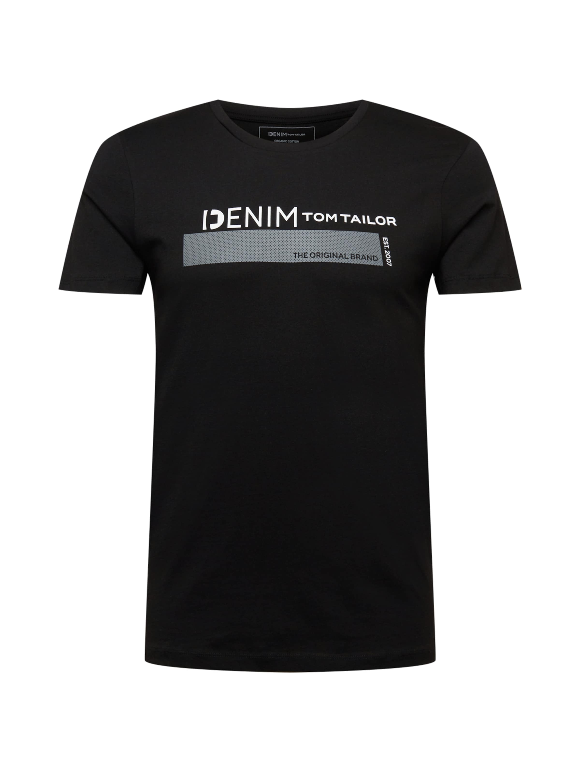 TOM TAILOR DENIM - Camiseta en negro: frente