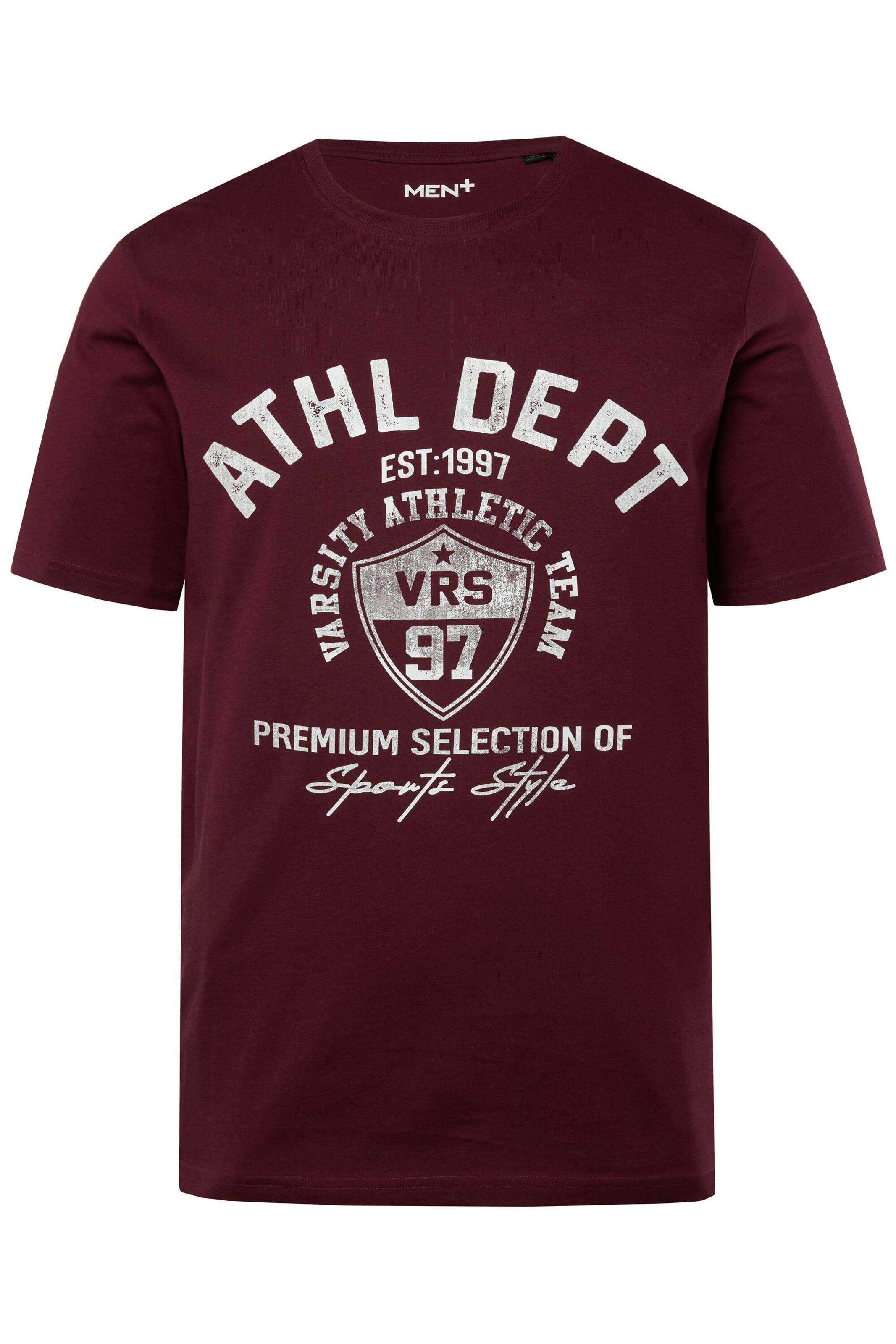 T-Shirt Men Plus en rouge : devant