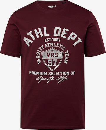 T-Shirt Men Plus en rouge : devant