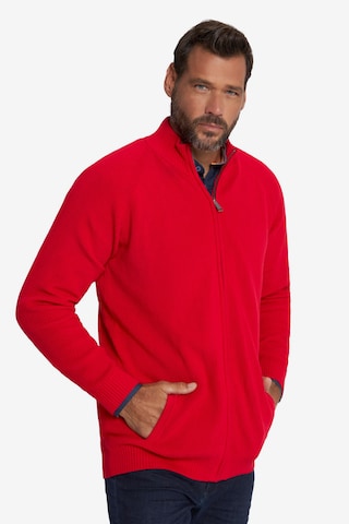 Vestes en maille JP1880 en rouge : devant