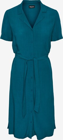 PIECES Košilové šaty 'OLIVIA' – zelená: přední strana