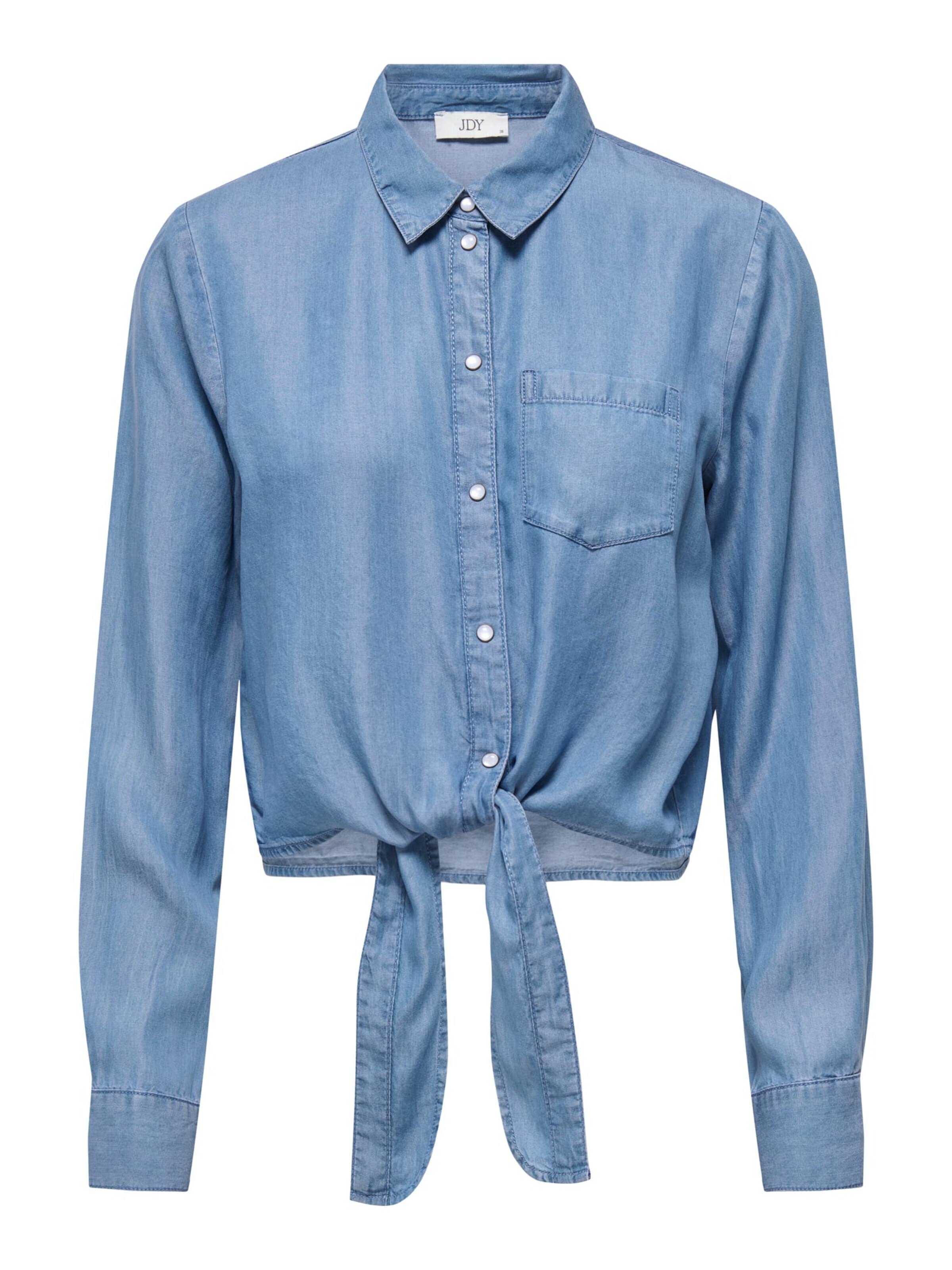 Jaqueline de Yong Blouse 'Jasper' in Blauw: voorkant