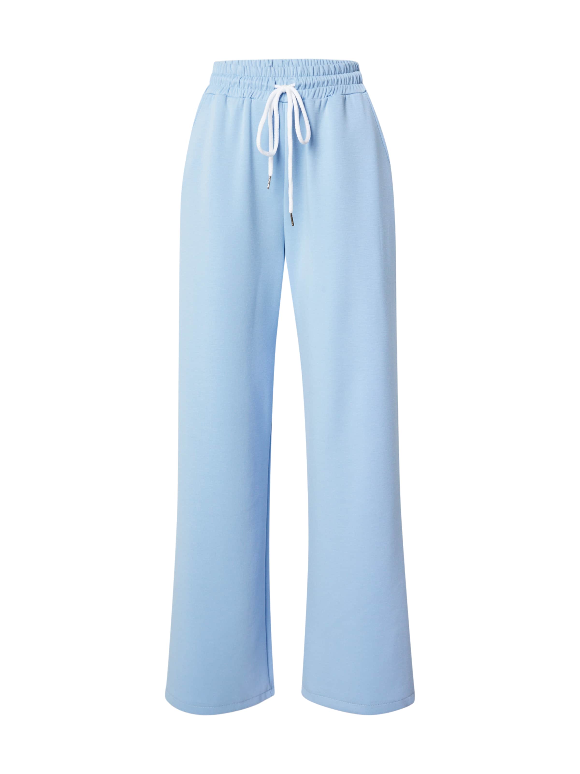 Hailys Wide Leg Hose 'Li44nda' in Blau: Vorderseite