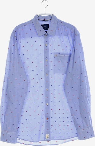 PIERRE CARDIN Button Up Shirt in L in Blue: front