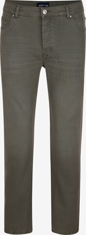 John F. Gee Slimfit Jeans in Groen: voorkant