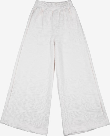 PUMA Wide leg Workout Pants in White: front