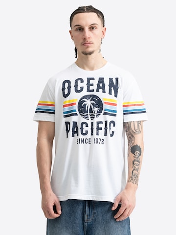 Ocean Pacific Shirt 'Tiderush' in Wit: voorkant