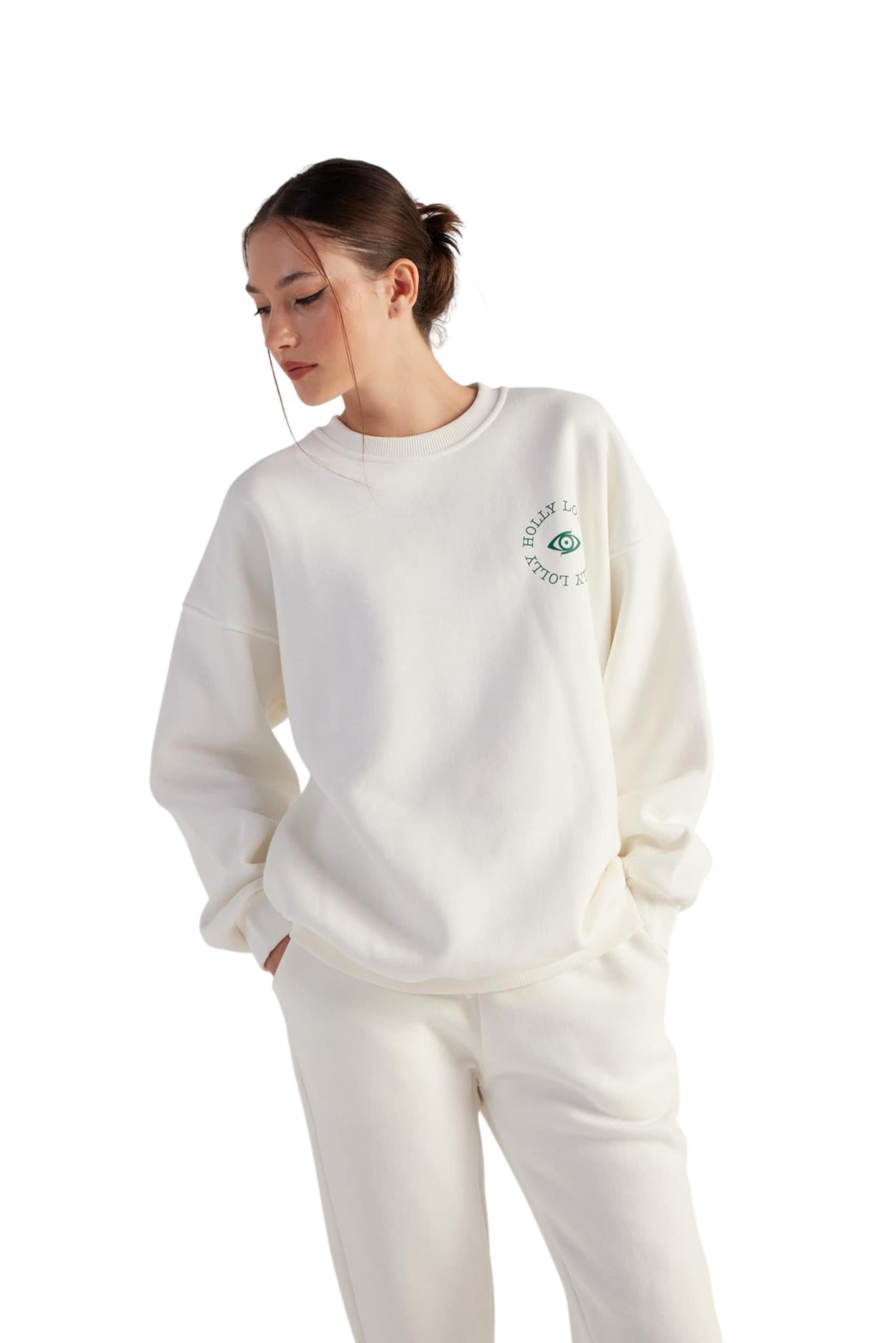 HOLLY LOLLY Sweatshirt in Beige: front