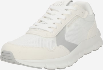 Baskets basses Marc O'Polo en blanc : devant