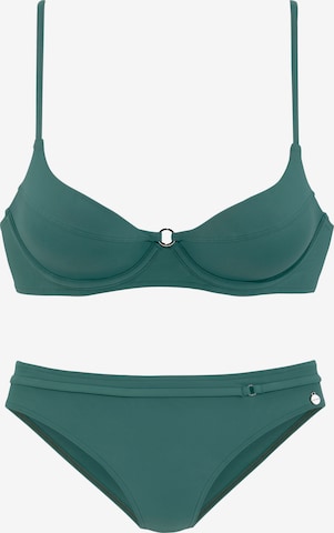 LASCANA - Bikini en verde: frente