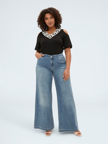 Wide leg Jeans di Fiorella Rubino in blu