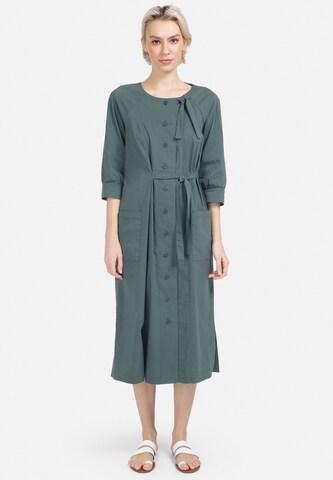 HELMIDGE Dress in Green: front