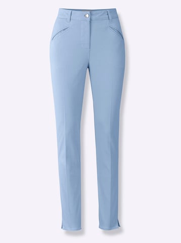 heine Slimfit Pantalon in Blauw