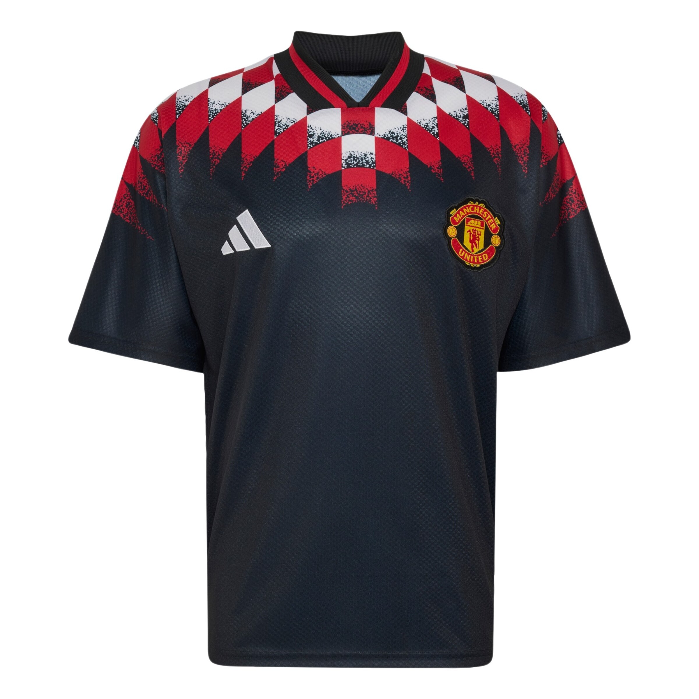 ADIDAS PERFORMANCE Maillot 'Manchester United Stadium' en S en jaune foncé / rouge / noir / blanc, Vue avec produit