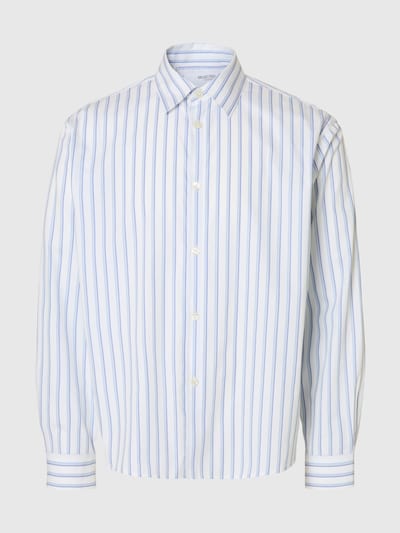 SELECTED Overhemd in de kleur Blauw / Wit, Productweergave