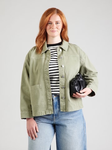 Vero Moda Curve Prechodná bunda 'VMCJamie' - Zelená: predná strana