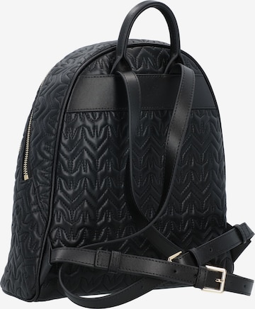 PATRIZIA PEPE Rucksack 'Fly Monogram Matelassè' in Schwarz