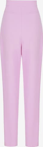 NOCTURNE Tapered Bandplooibroek in Roze