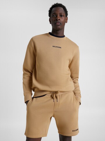 TOMMY HILFIGER Sweatshirt in Beige: Vorderseite