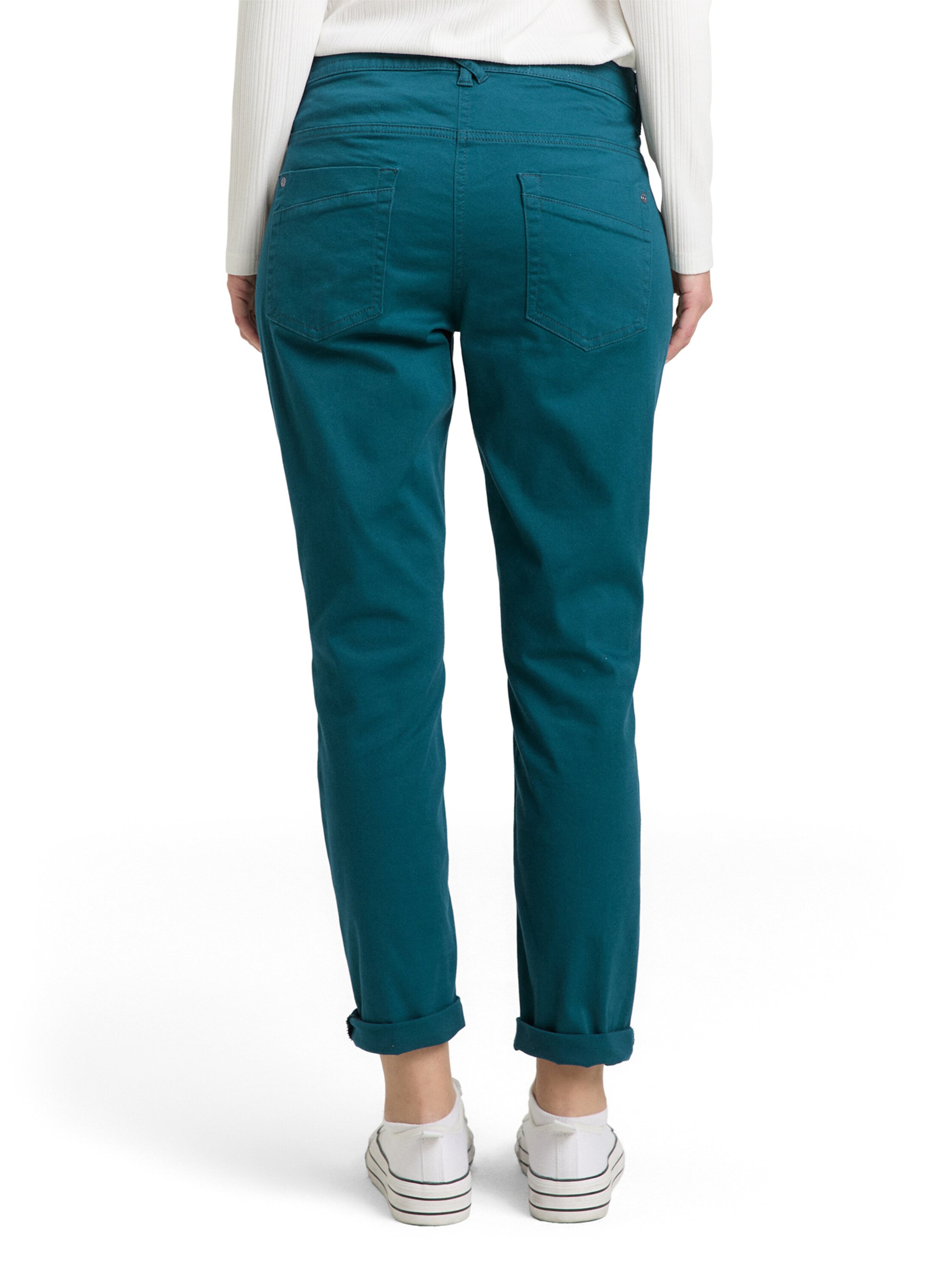 TOM TAILOR Tapered Pants in Green