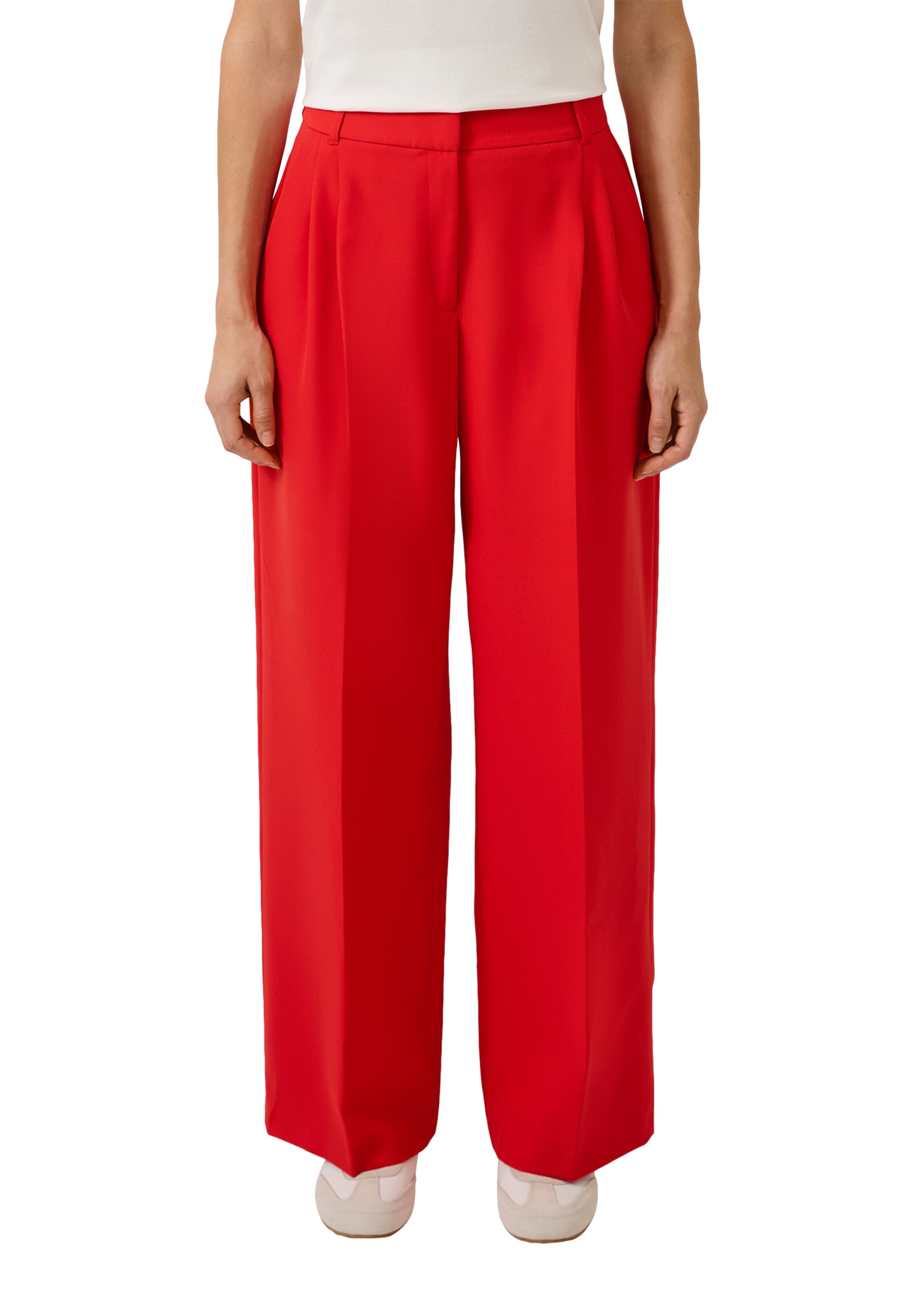 s.Oliver Wide leg Broek in Rood