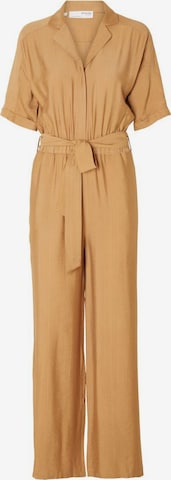 SELECTED FEMME Jumpsuit in Brown: front