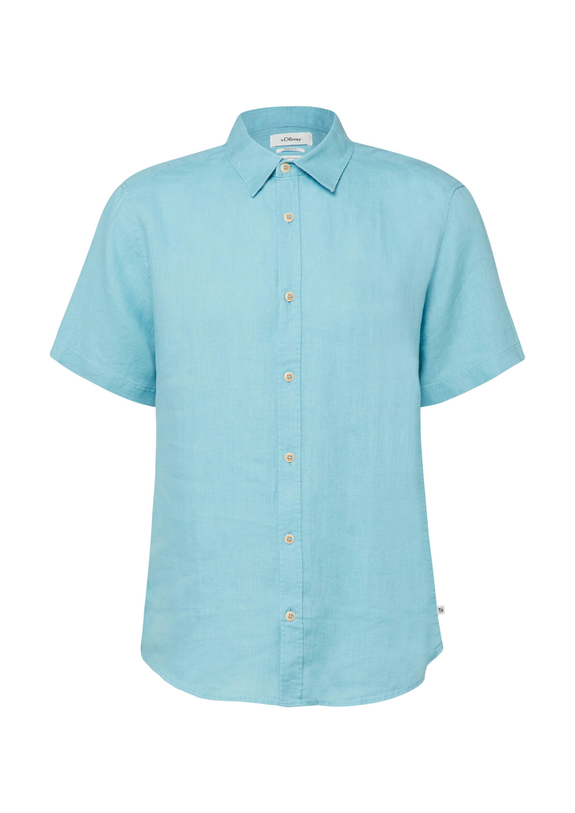 s.Oliver Regular fit Button Up Shirt in Blue: front