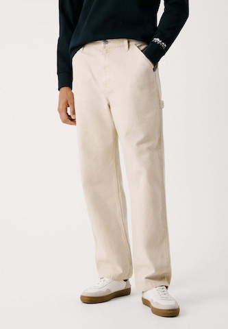 Loosefit Pantaloni 'Carpenter' di Red Bull Racing x Pepe Jeans in beige: frontale