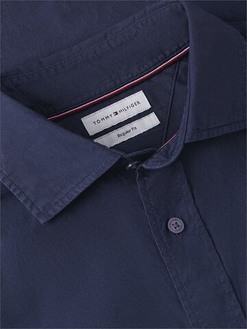 TOMMY HILFIGER Regular Fit Hemd in Blau