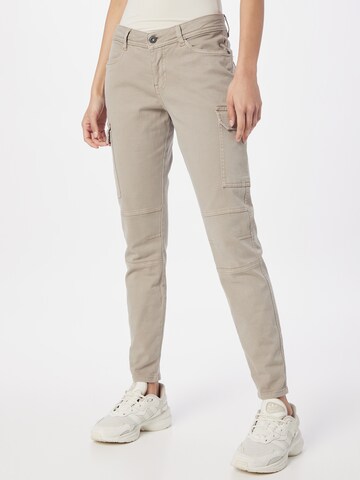Skinny Jeans cargo Sublevel en beige : devant