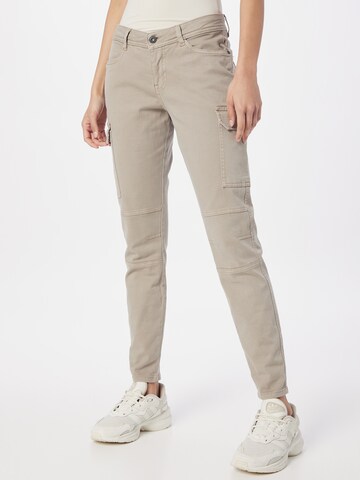 Sublevel Skinny Cargofarkut värissä beige: edessä