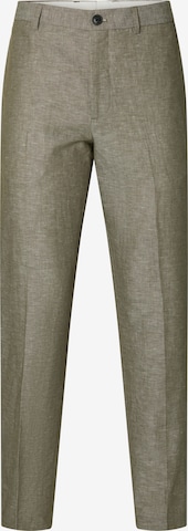 SELECTED Παντελόνι με τσάκιση 'SLHELLIOT' σε πράσινο: μπροστά