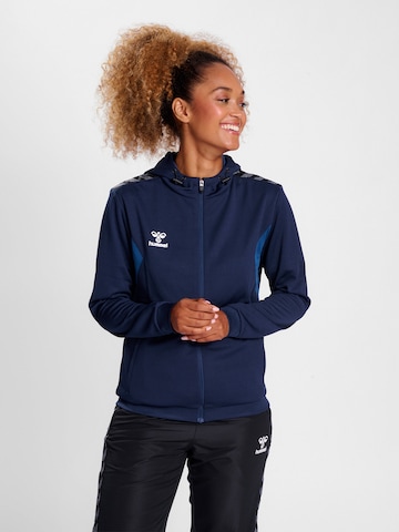 Hummel Sportsweatjacke 'AUTHENTIC PL' in Blau: predná strana