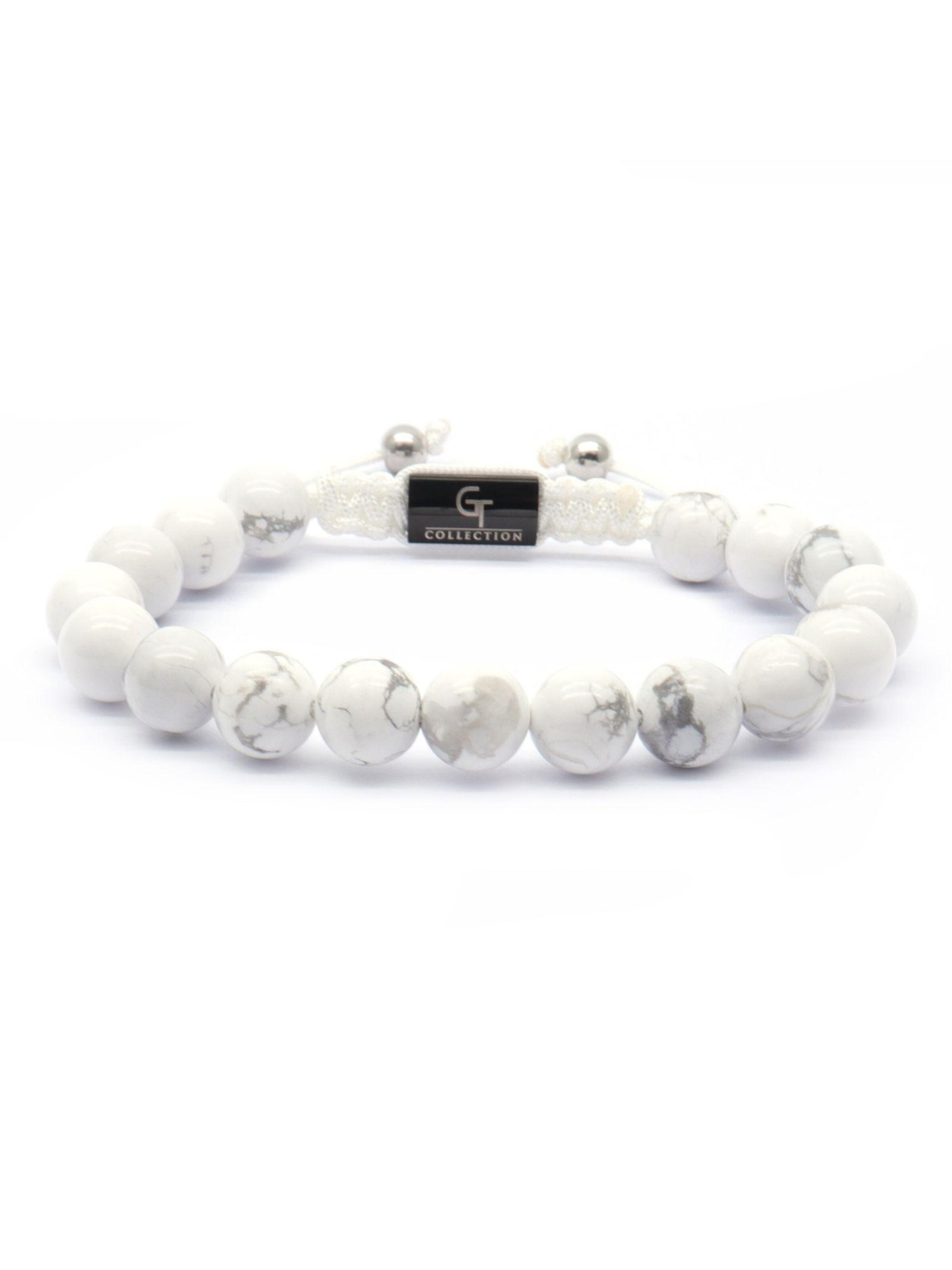 GT Collection - Pulsera 'Single-Bead' en blanco