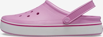 Crocs Puukengät & Crocs-jalkineet 'Off Court' värissä vaaleanpunainen: edessä