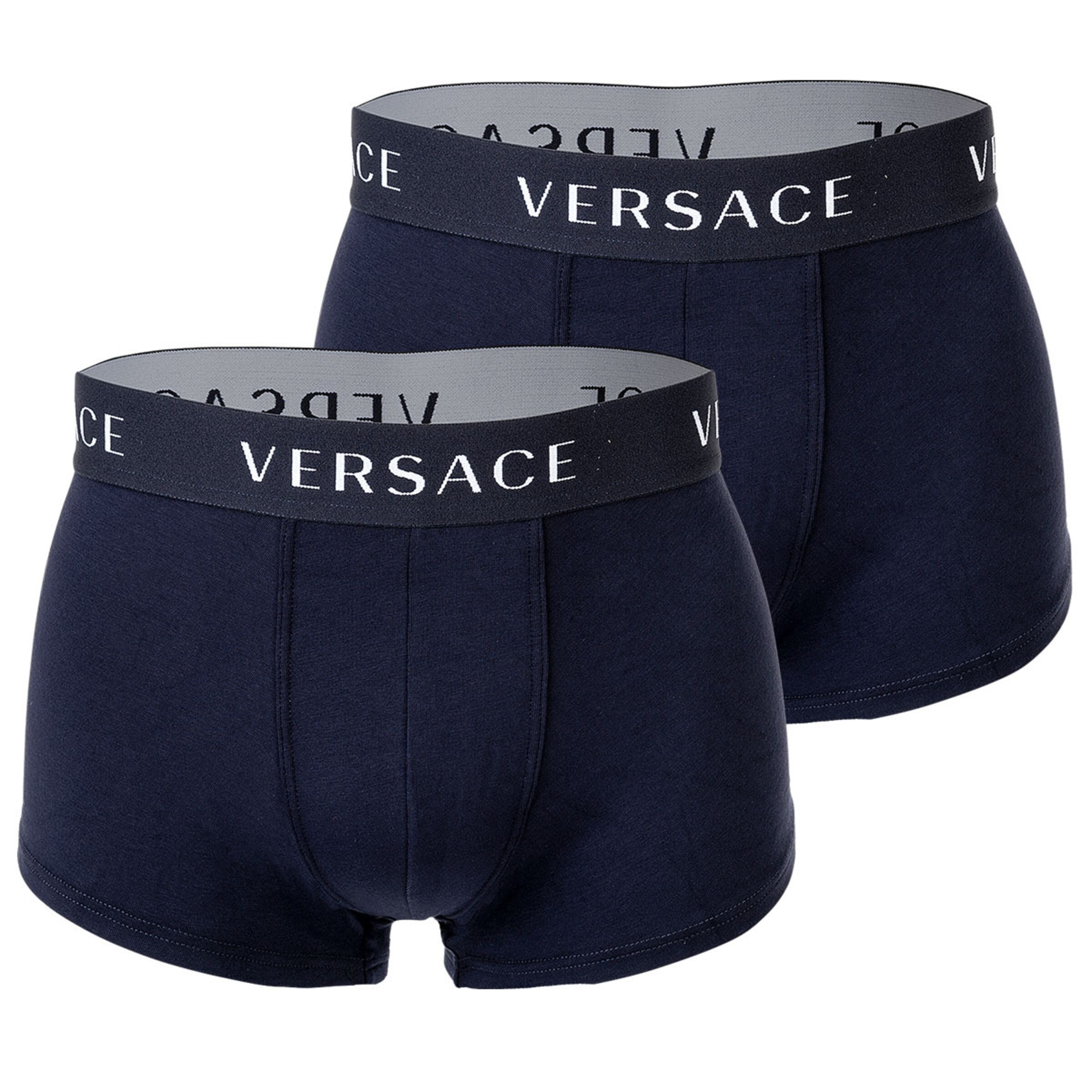 Boxer di VERSACE in blu: frontale