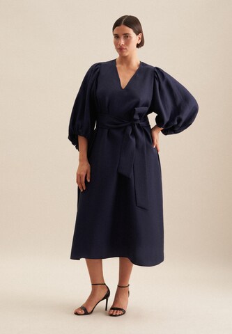 SEIDENSTICKER Jurk 'Curvy' in Blauw