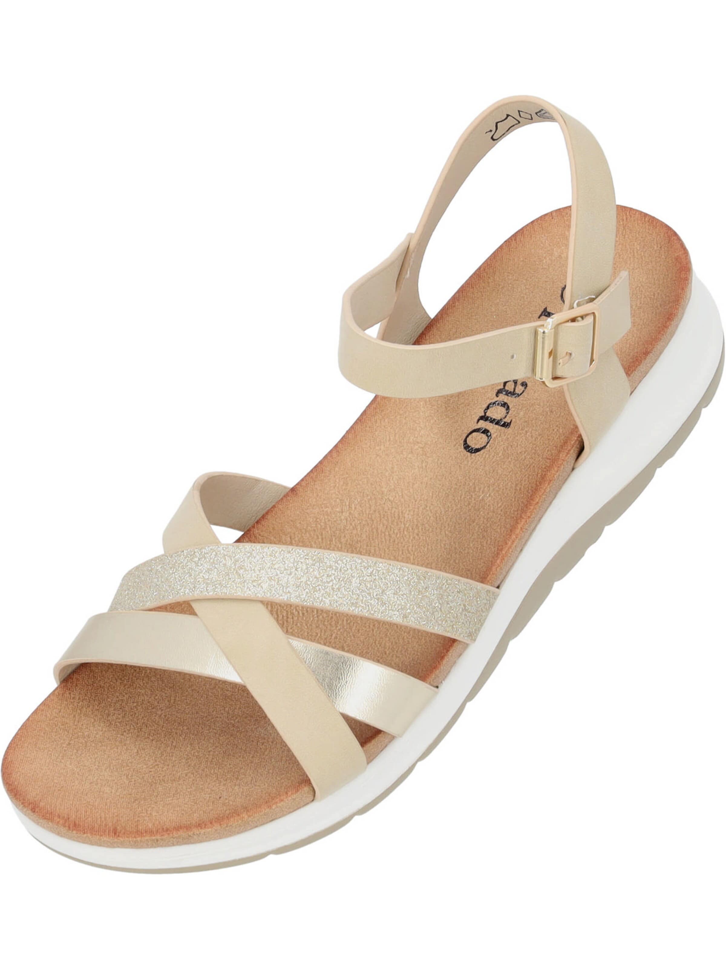 Palado Sandals 'Palado Jantai' in Gold: front