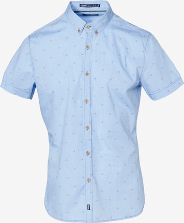 KOROSHI Regular fit Button Up Shirt in Blue: front