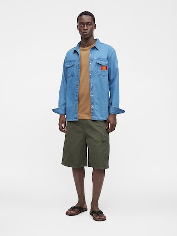 QUIKSILVER - Regular Fit Camisa 'Uprising' em azul