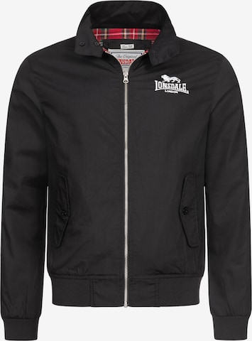 LONSDALE Jacke 'Acton Harrington' in Schwarz: Vorderseite