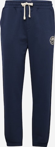 QS - Tapered Calças em azul: frente