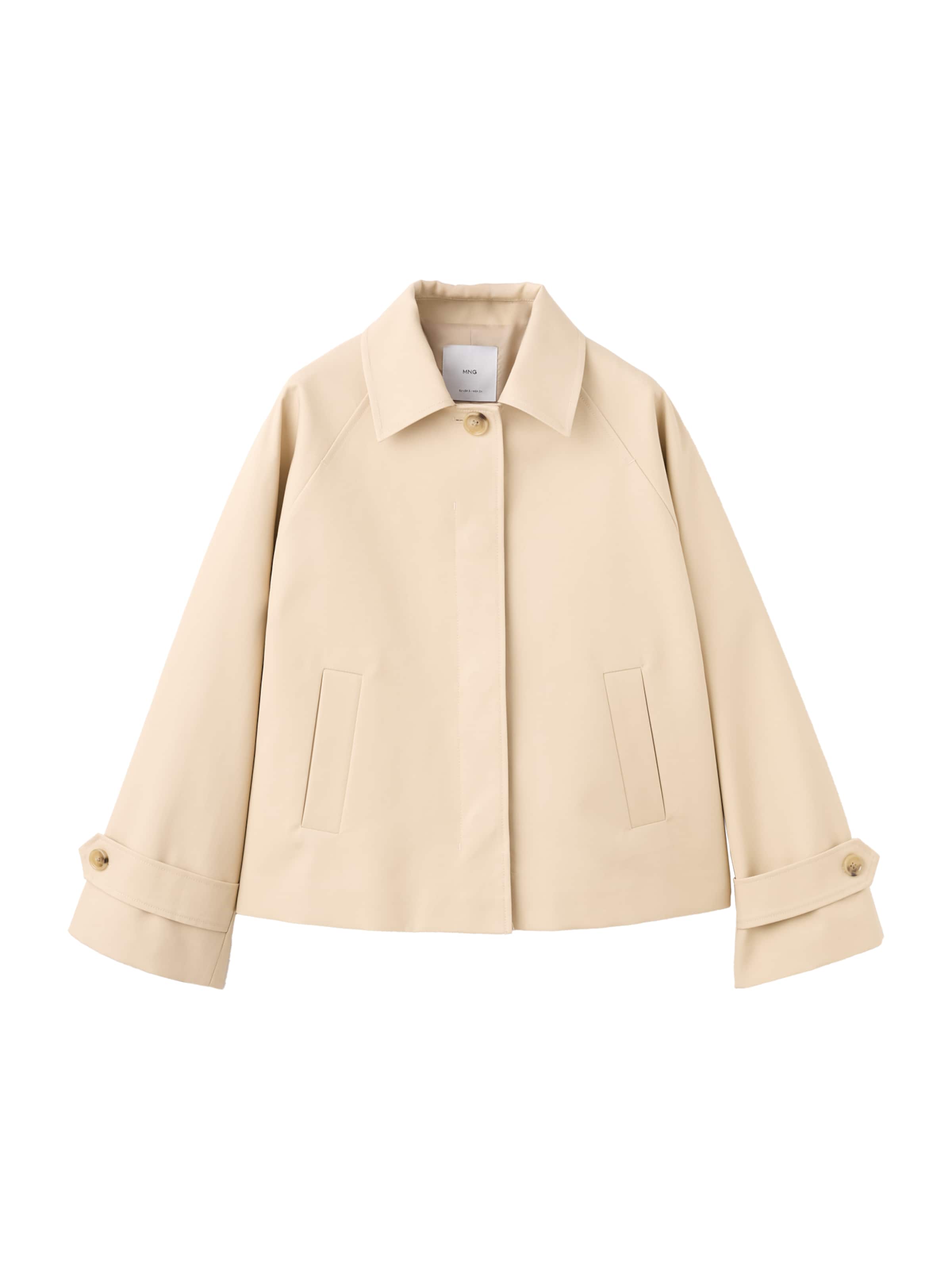 MANGO Overgangsjakke 'Cuba' i creme, Produktvisning