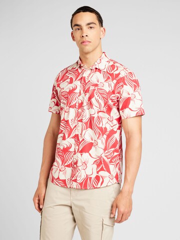 Coupe regular Chemise GAP en rouge : devant
