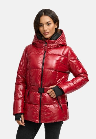 NAVAHOO Jacke 'Eisglanz 14' in Rot: Vorderseite