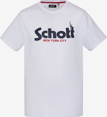 Schott NYC Shirt in Weiß: Vorderseite