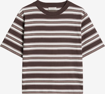 T-shirt Marc O'Polo en marron : devant