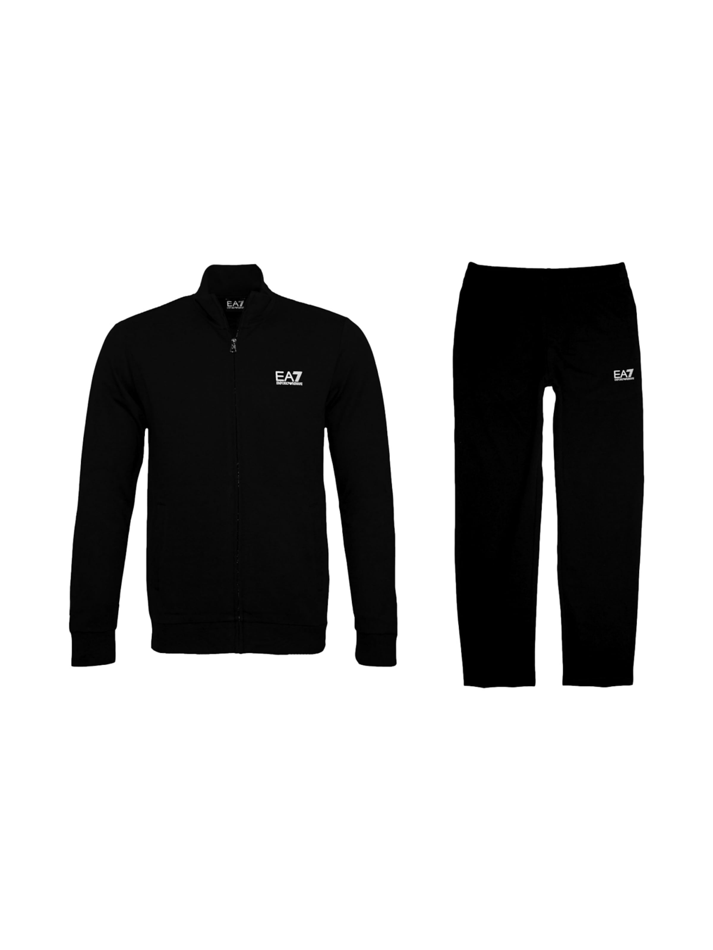 EA7 Emporio ArmaniJogging komplet 'Tuta' - crna boja: prednji dio